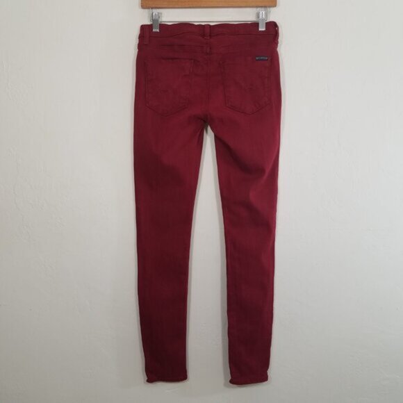 Hudson Jeans KRISTA Super Skinny Stretch Jeans Red Size 27 - Picture 4 of 7